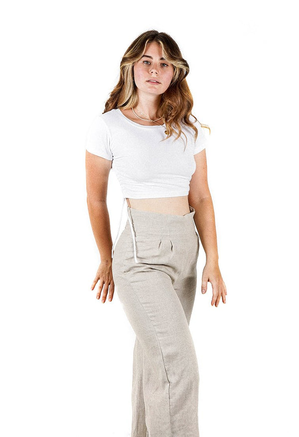 Calista Side Cinched Crop Top - Summer Collection